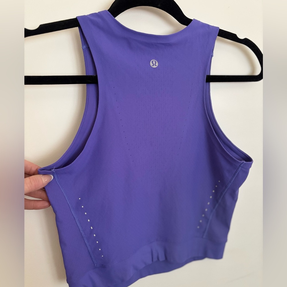 Lululemon Cropped Tank - Purple - Size 6